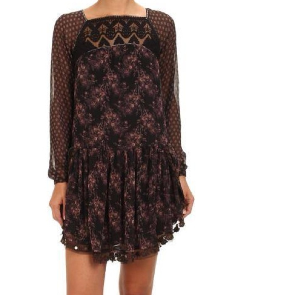 Free People Midnight garden dress